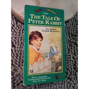 The Tale of Peter Rabbit VHS 1992 Carol Burnett for TV Teddy Animated Cartoon